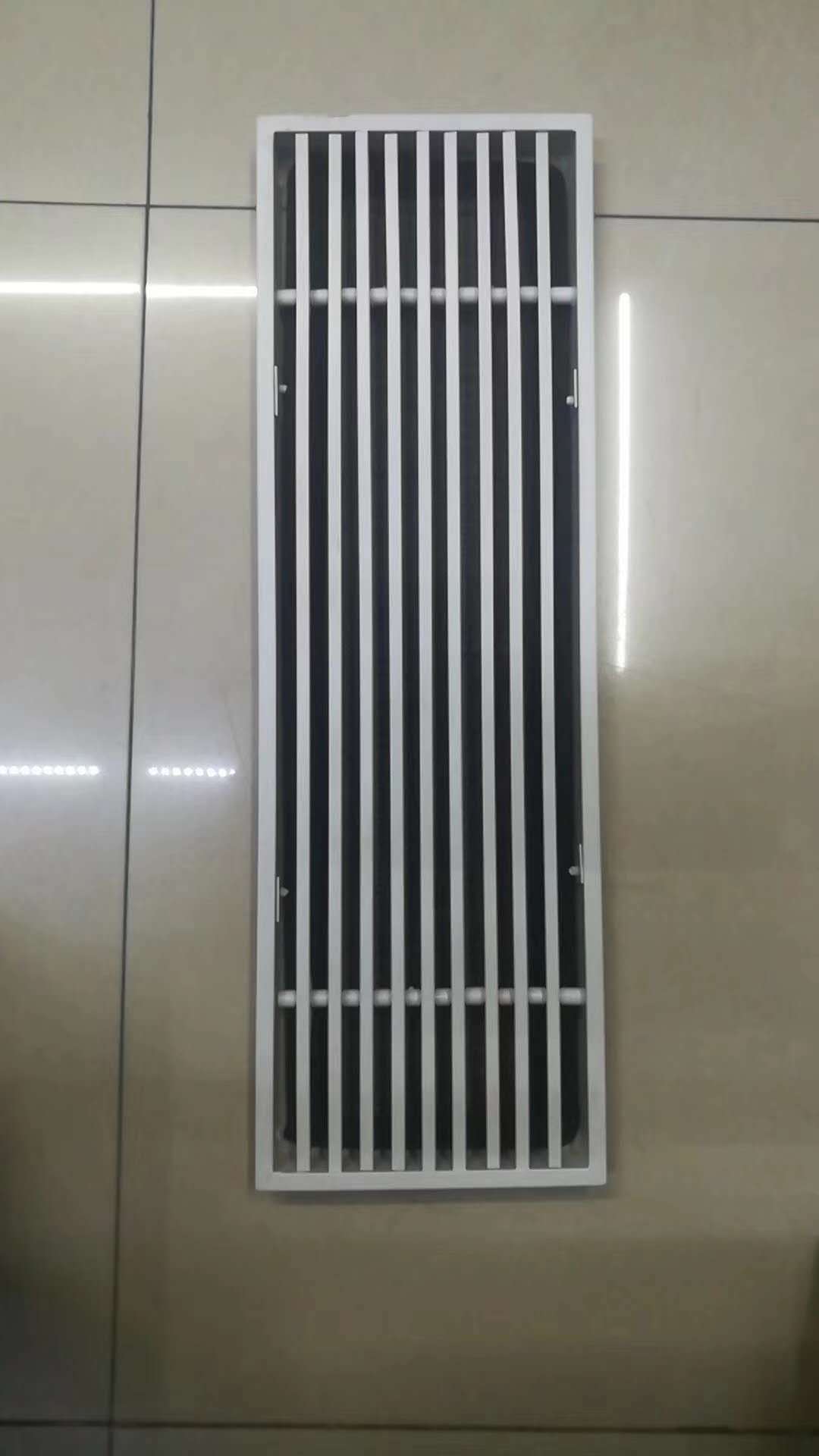 厂家直销铝合金双层百叶出风回风口定制 中央空调pvc送排风检修口