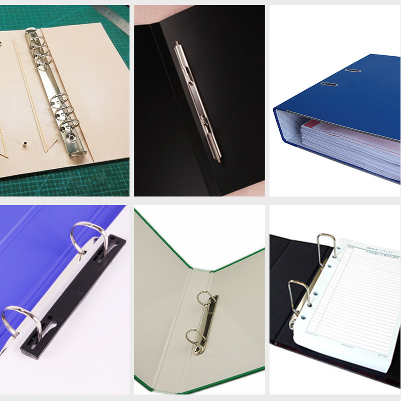厂家批发五金金属r型4孔夹 a4a5活页夹 按需装订夹金属夹子-阿里巴巴