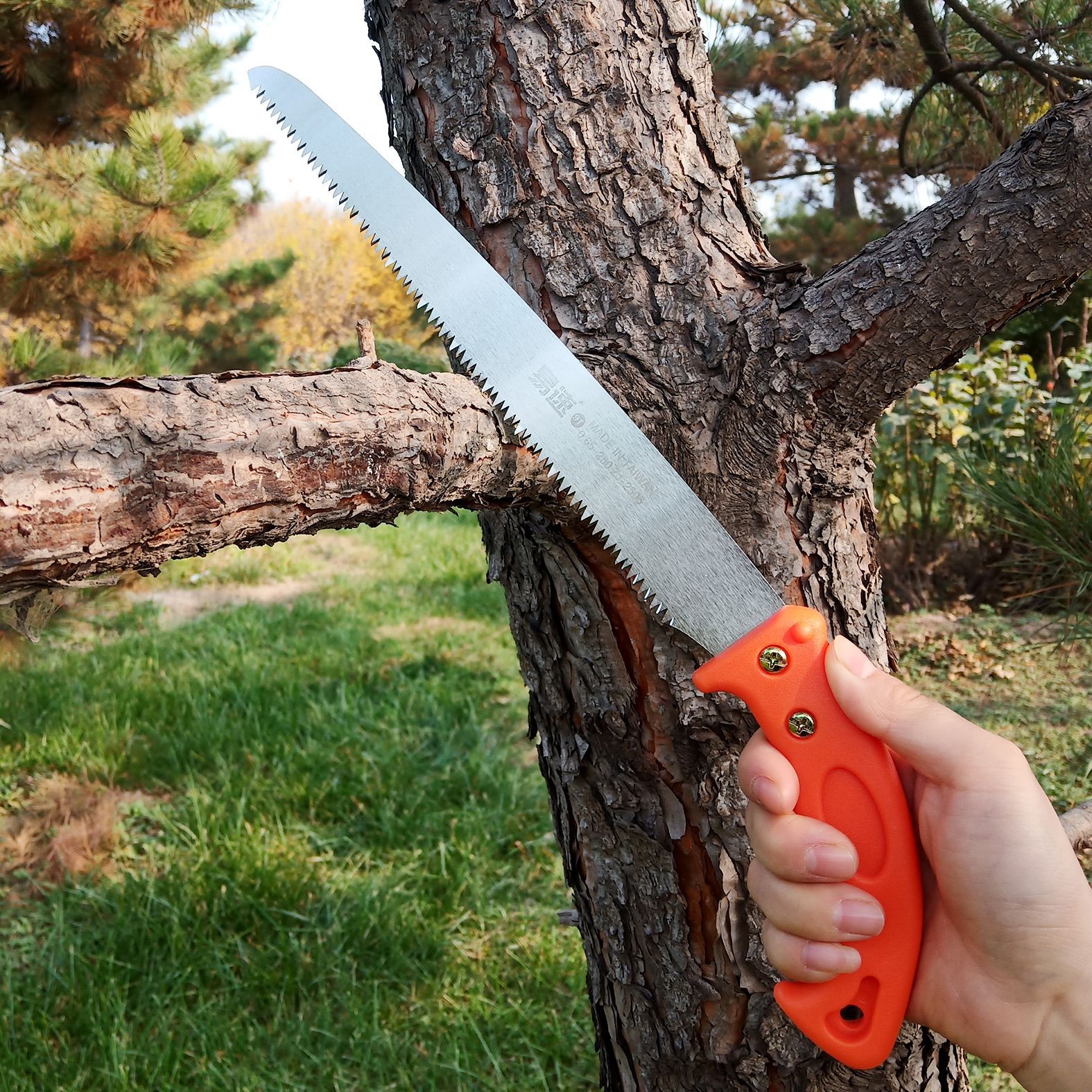 易速zj-2506直锯 果树修枝锯园林锯伐木锯手工锯省力锯子三面锯齿