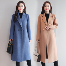 毛呢外套女秋冬装2024新款流行韩版中长款显瘦气质双面呢子大衣潮
