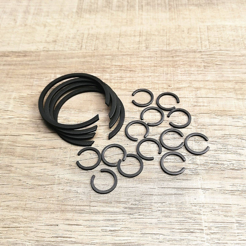 无耳挡圈 止动环 扁钢丝挡圈 油缸卡簧 无耳卡簧 c型孔用挡圈65mn