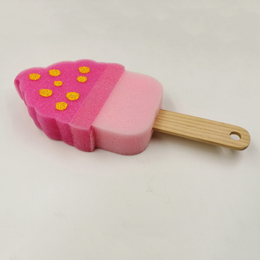 Factory Wholesale Ice Candy Sponge Cup Brush Sponge Bath Kitchen Cleaning Sponge