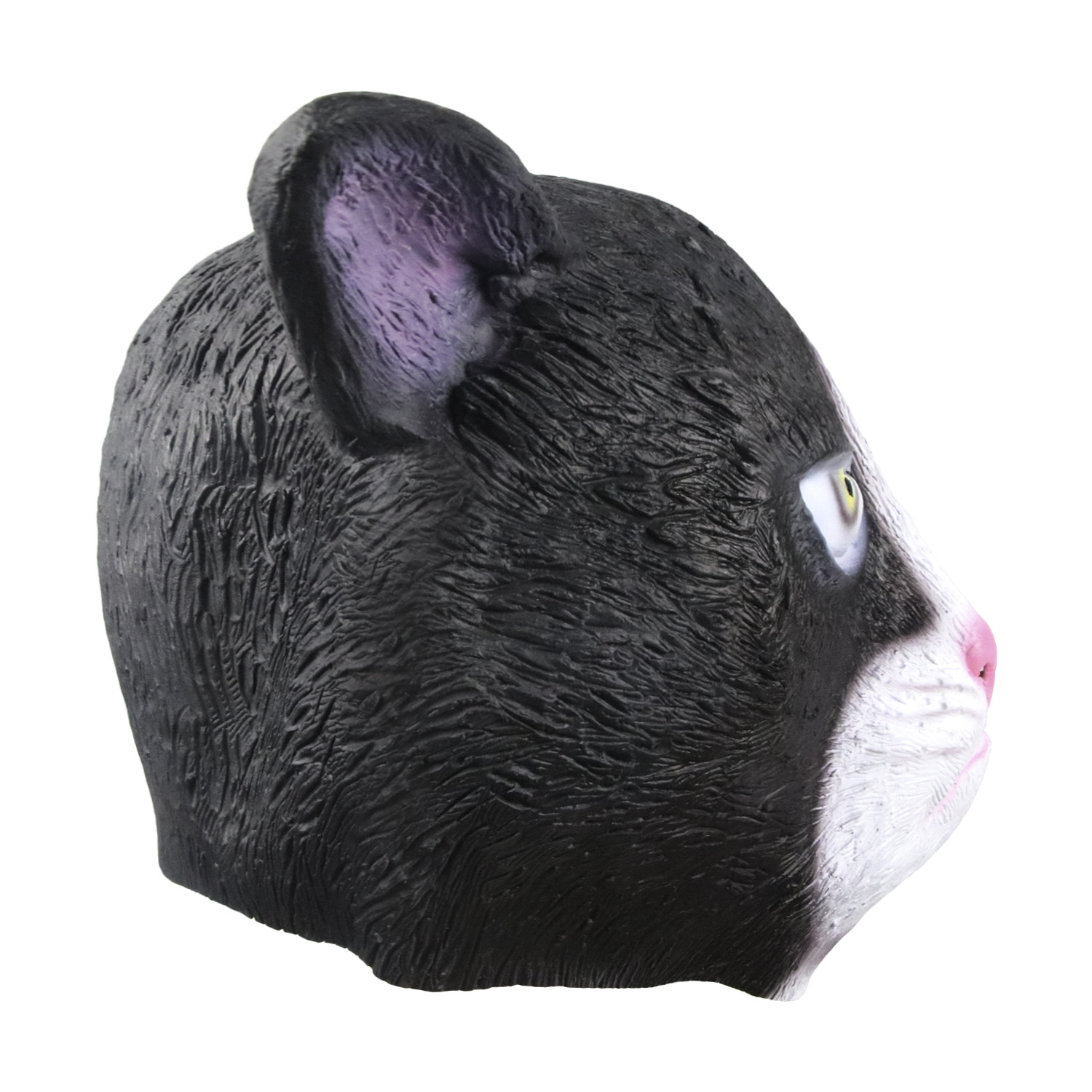 跨境爆款生气猫头面具喵星人 动物大脸猫妖头套舞会派对表演