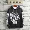 Autumn Sweater M 2019 New products man Easy Korean Edition black Chaopai english printing Pullover Hooded men's wear Autumn Sweater M 2019 New products man Easy Korean Edition black Chaopai english printing Pullover Hooded men's wear