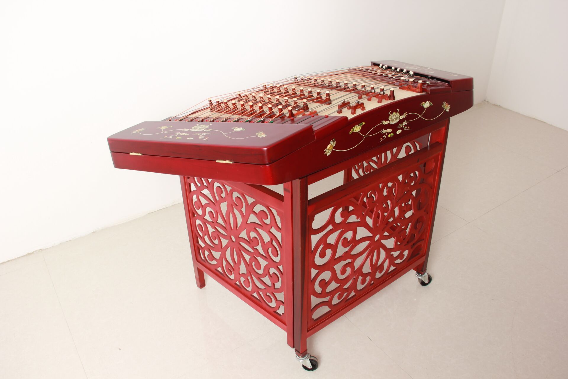 艺海民族乐器 各种材质印花雕花401/402扬琴 专业教学考级用乐器