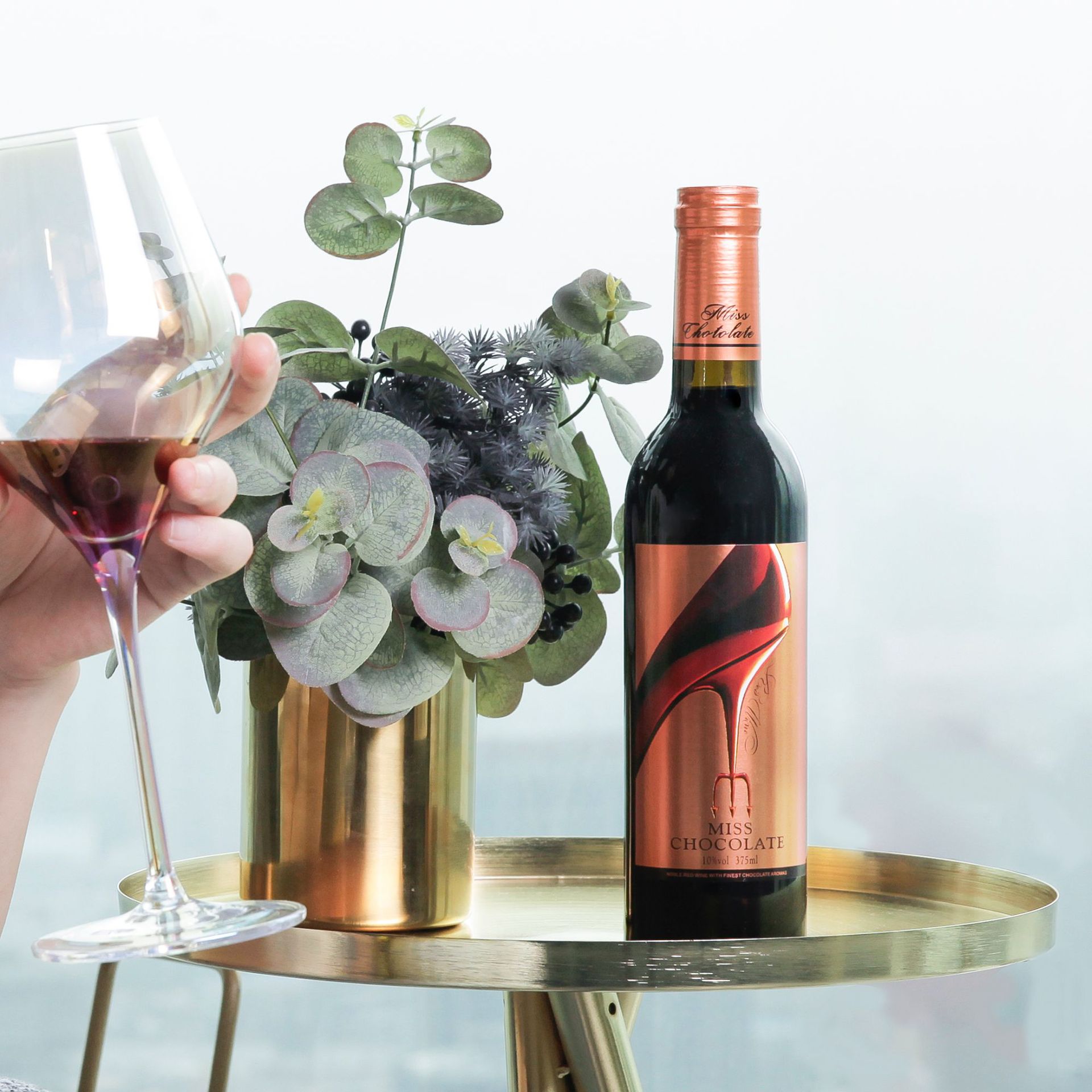 甜蜜丝滑 蜜思miss高跟鞋浓情巧克力红酒女士甜酒葡萄酒375ml