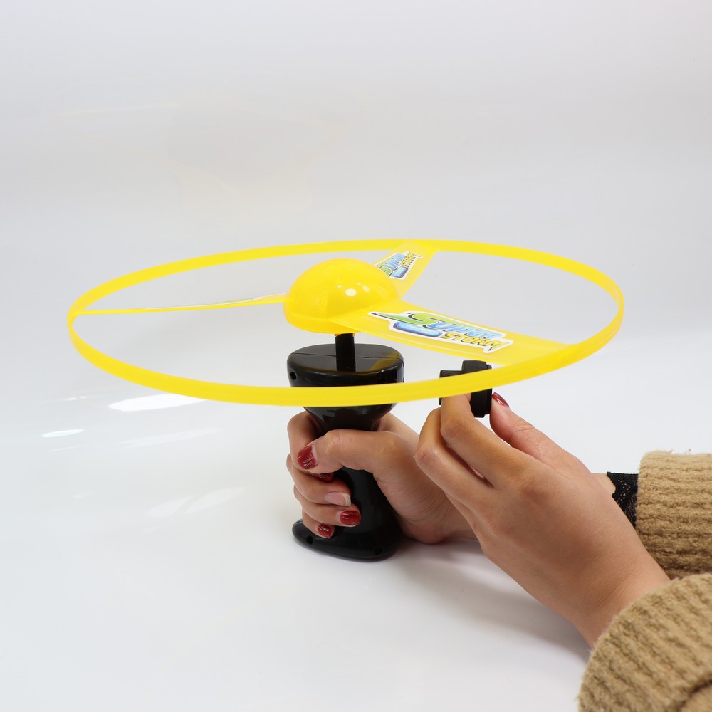 户外玩具儿童飞盘拉线飞碟 30cm超大三色led灯加厚飞碟地摊热卖