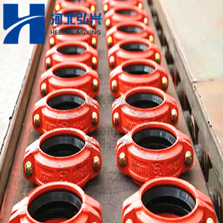 现货供应沟槽式卡箍管件dn125不锈钢消防卡箍饮用水卡箍