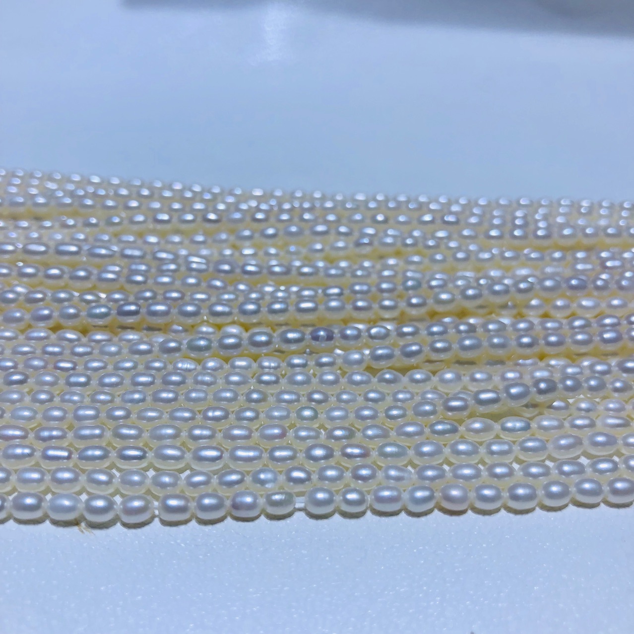 珍珠项链淡水珍珠小米粒珍珠 3mm迷你小珍珠 小清新风格简约百搭