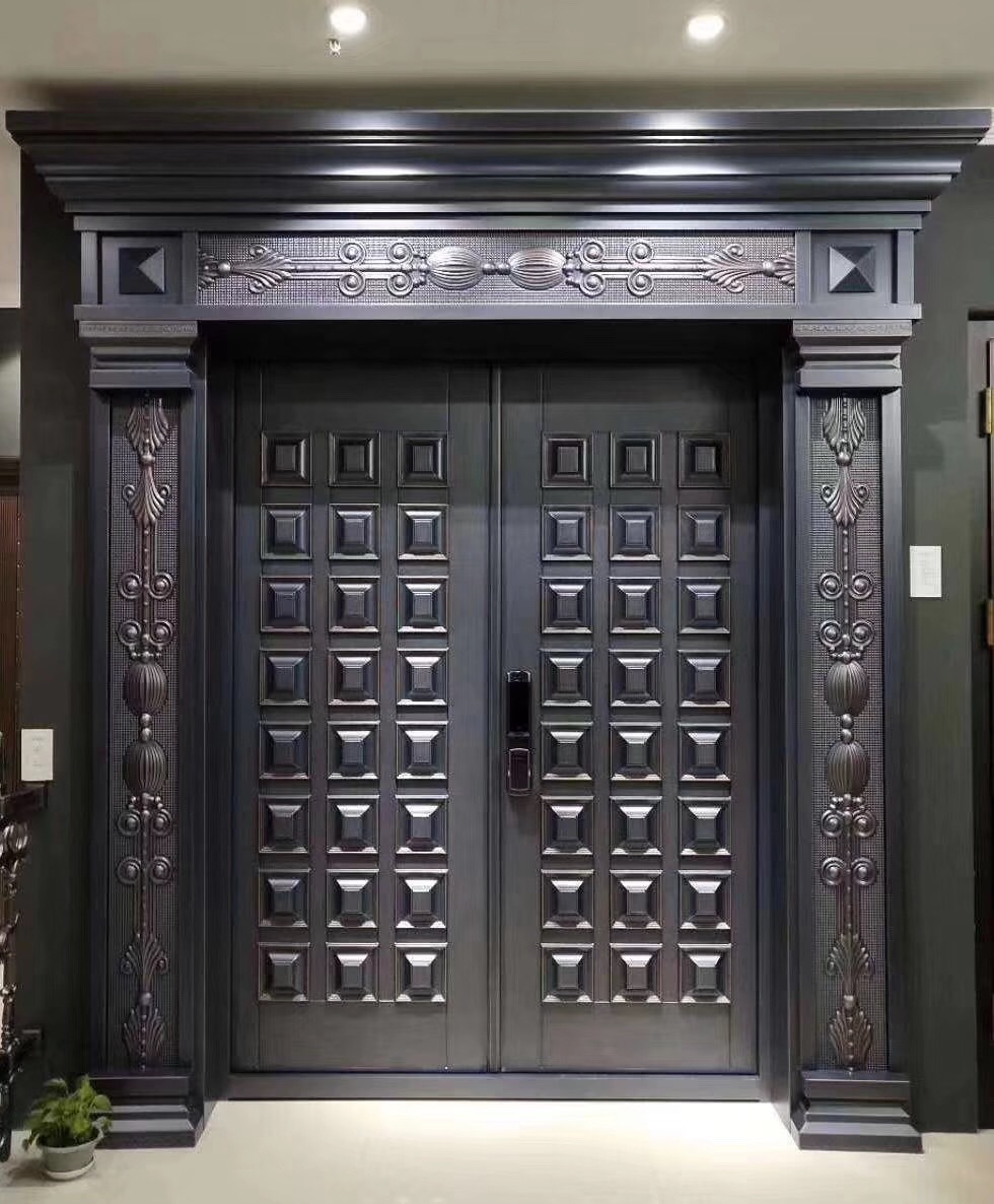 适用工厂非标门非标别墅大门豪华别墅大门商用平开式入户门锌合金