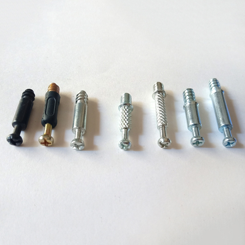 m6自攻三合一连接紧固件 二合一杆 家具五金配件 圆机三合一螺杆