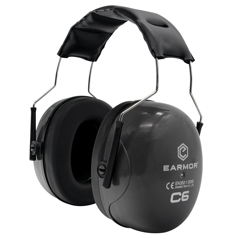中型防护噪音耳罩射击工业睡眠保护头戴式劳保耳机