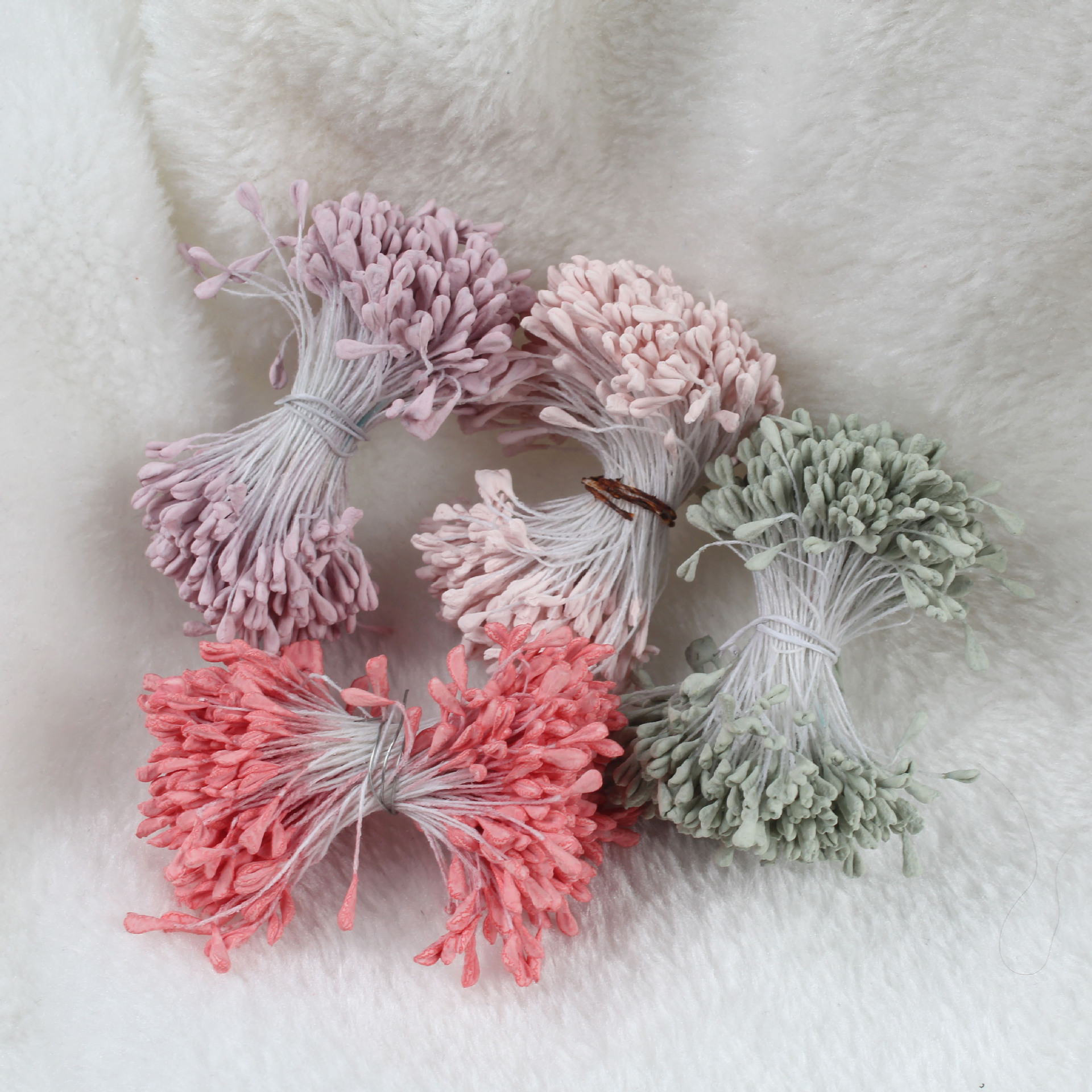 2mm仿真哑光花芯火柴头石膏珠花蕊玫瑰百合花芯diy手工配件件材料