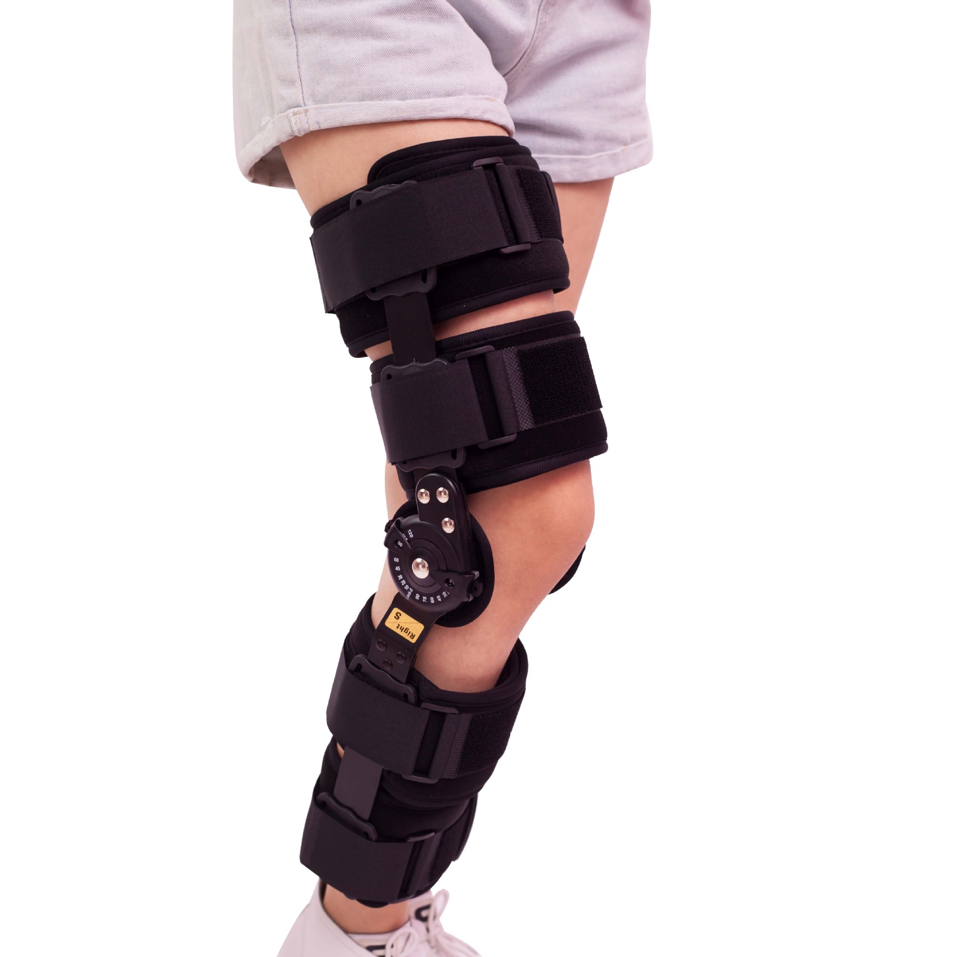 可调节膝关节护具护膝腿部下肢骨折术后康复膝关节固定支具支架