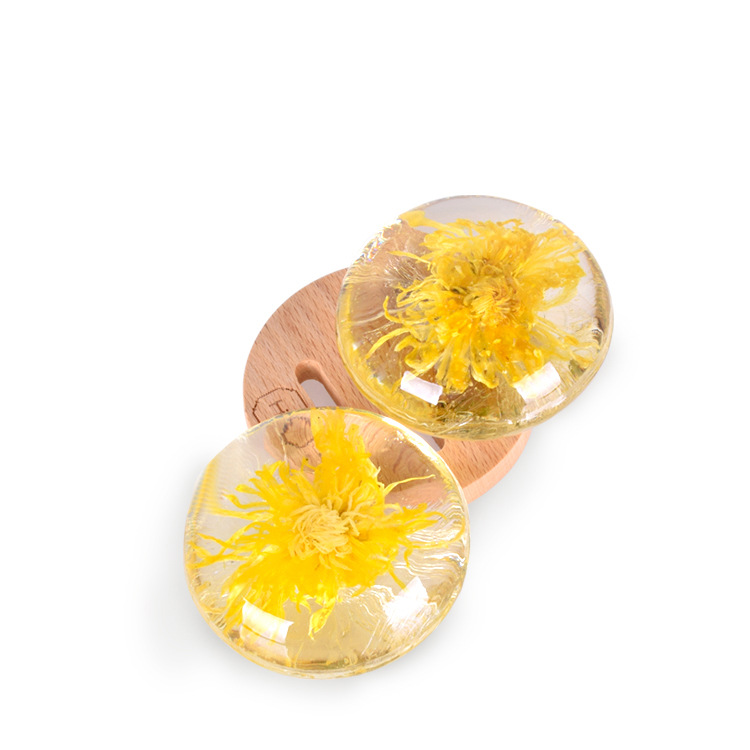 厂家批发氨基酸皂 透明手工皂80g oem定制代工 透明金丝菊干花皂