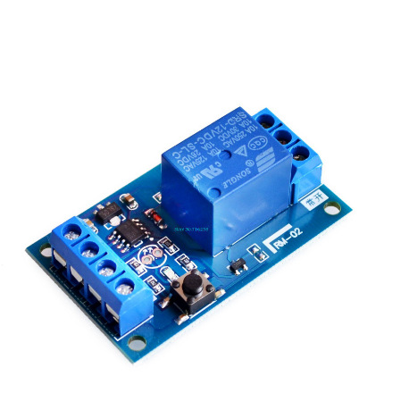 12v 单键双稳态继电器模块 汽车改装开关 一键启停自锁