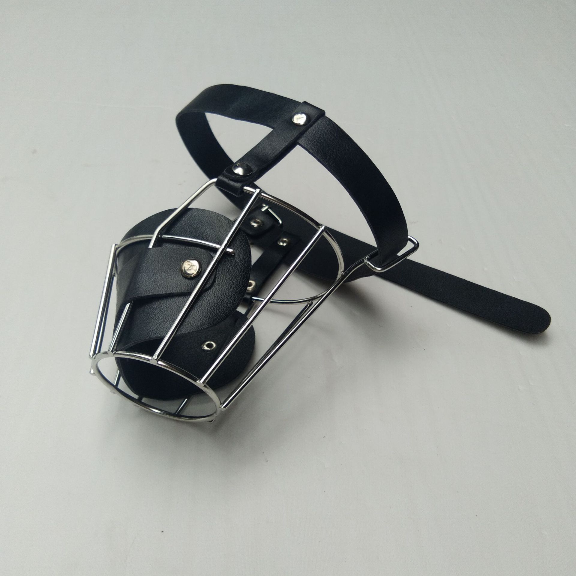 不锈钢无磁狗罩软皮狗嘴罩防咬人狗嘴笼