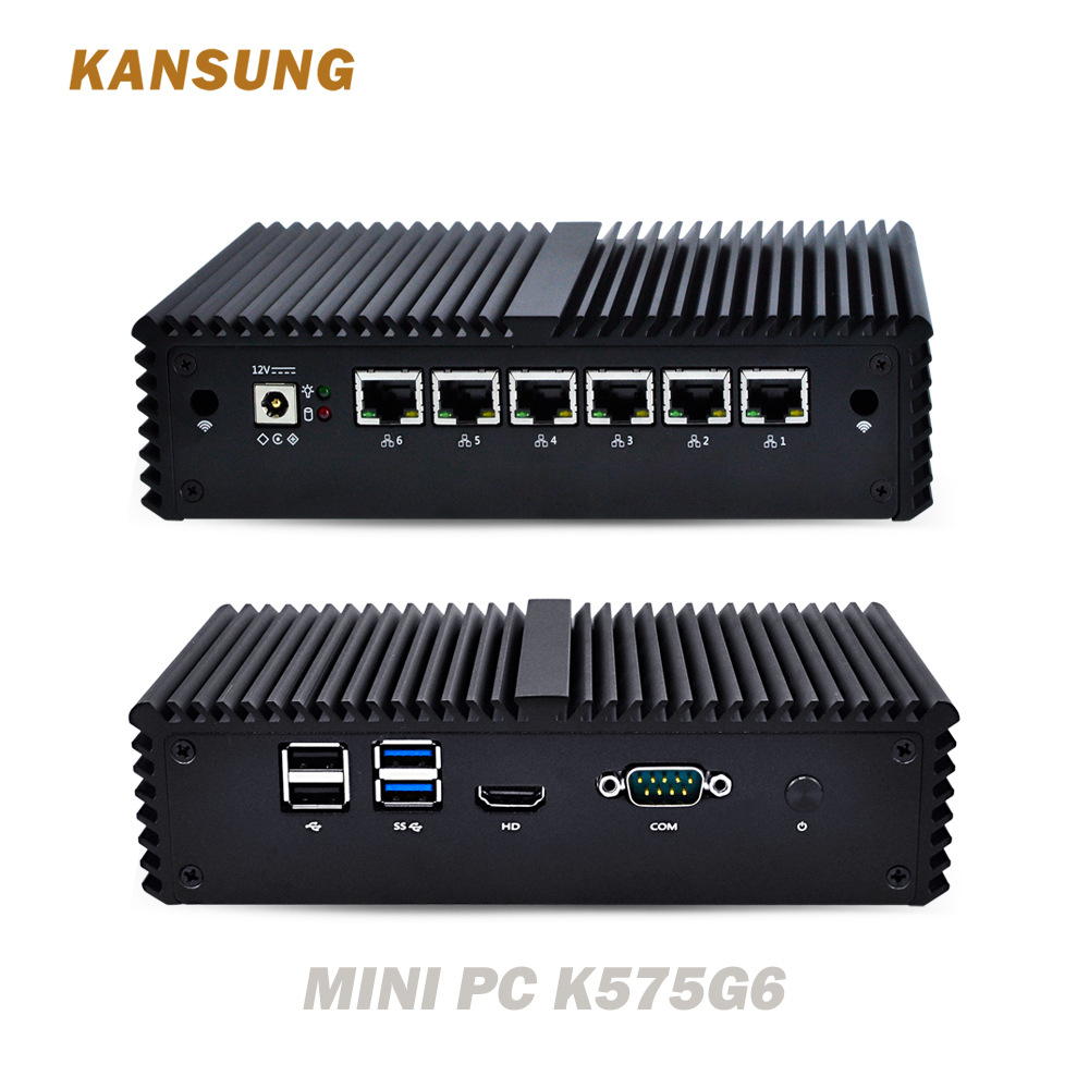 软路由7代i7-7500u工控机6个千兆网口低功耗aes-ni工控微型电脑