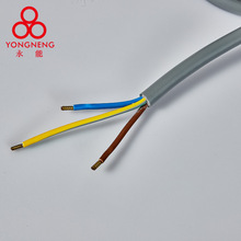 电线带端子免穿管电线3×2.5电览三心4平方的铜线带端子的电缆线