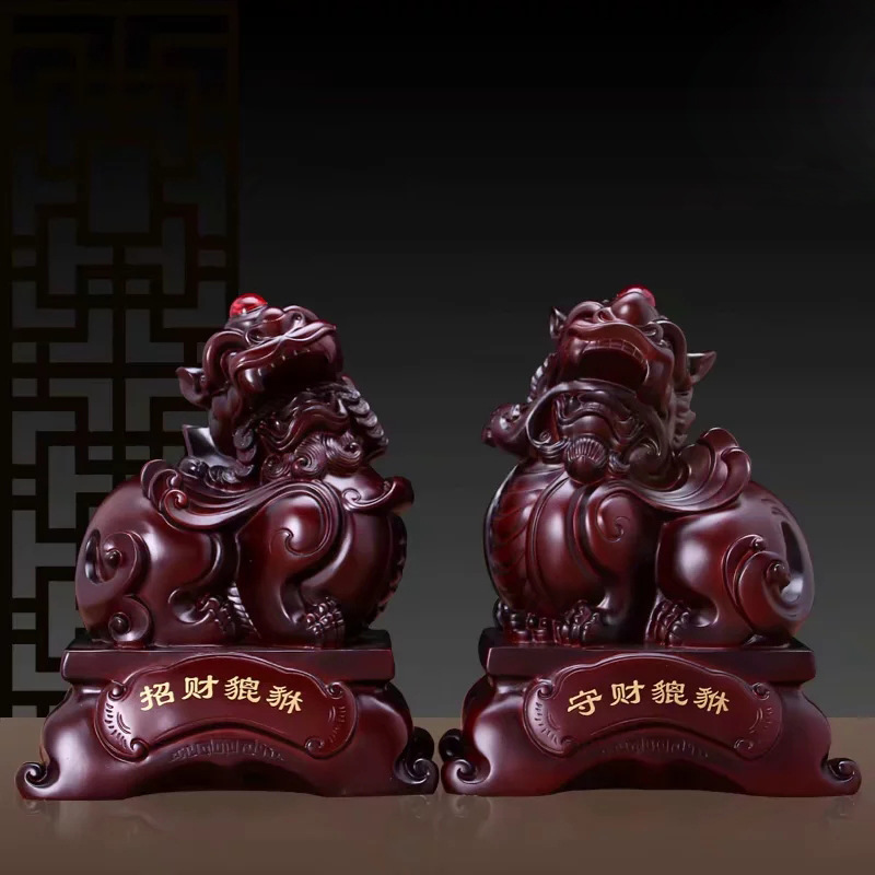招财貔貅守财貔貅摆件一对皮丘风水客厅办公室桌家居家装饰品批发