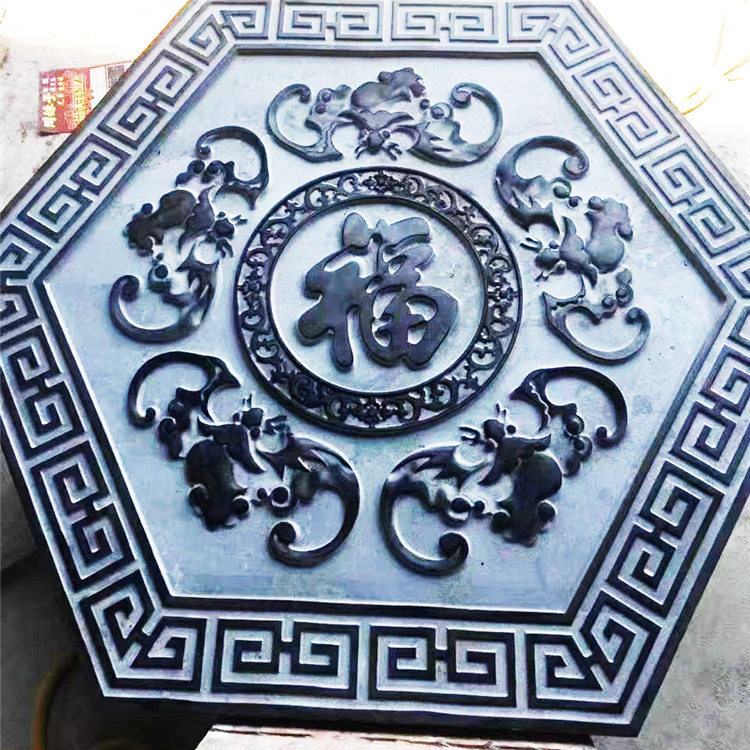 0成交0副批发石雕地板雕花浮雕大理石福字雕刻五福蝙蝠壁画青石浮雕