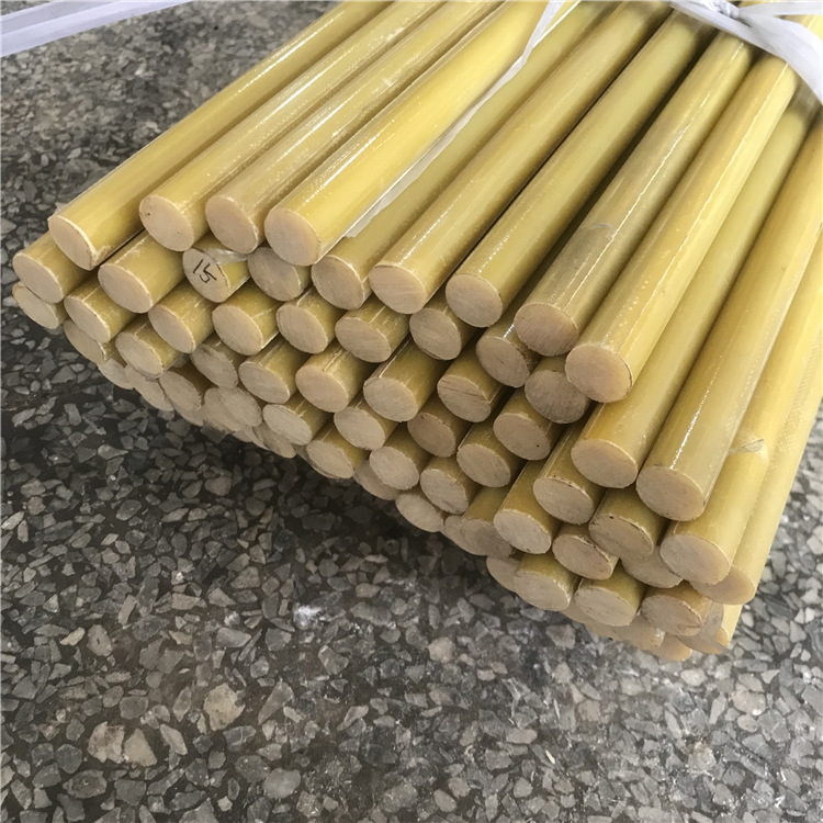 环氧树脂棒 黄色3240环氧棒 玻璃纤维棒fr-4板材圆棒耐高温绝缘棒