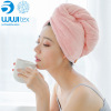WUJI Manufactor Direct selling Same item Dry hair cap Coral Towel dry hair Korean Home Turban Quick-drying