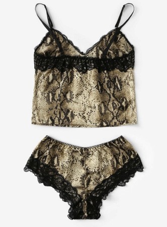 【2019速卖通亚马逊ebay爆款蛇皮睡衣两件套蛇皮情趣睡衣