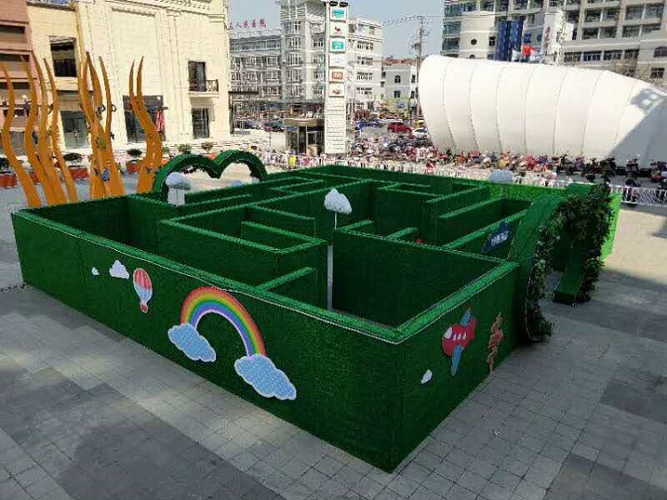 大型户外闯关道具蜂巢迷宫蜂窝迷宫绿植迷宫厂家游乐场景区用迷宫
