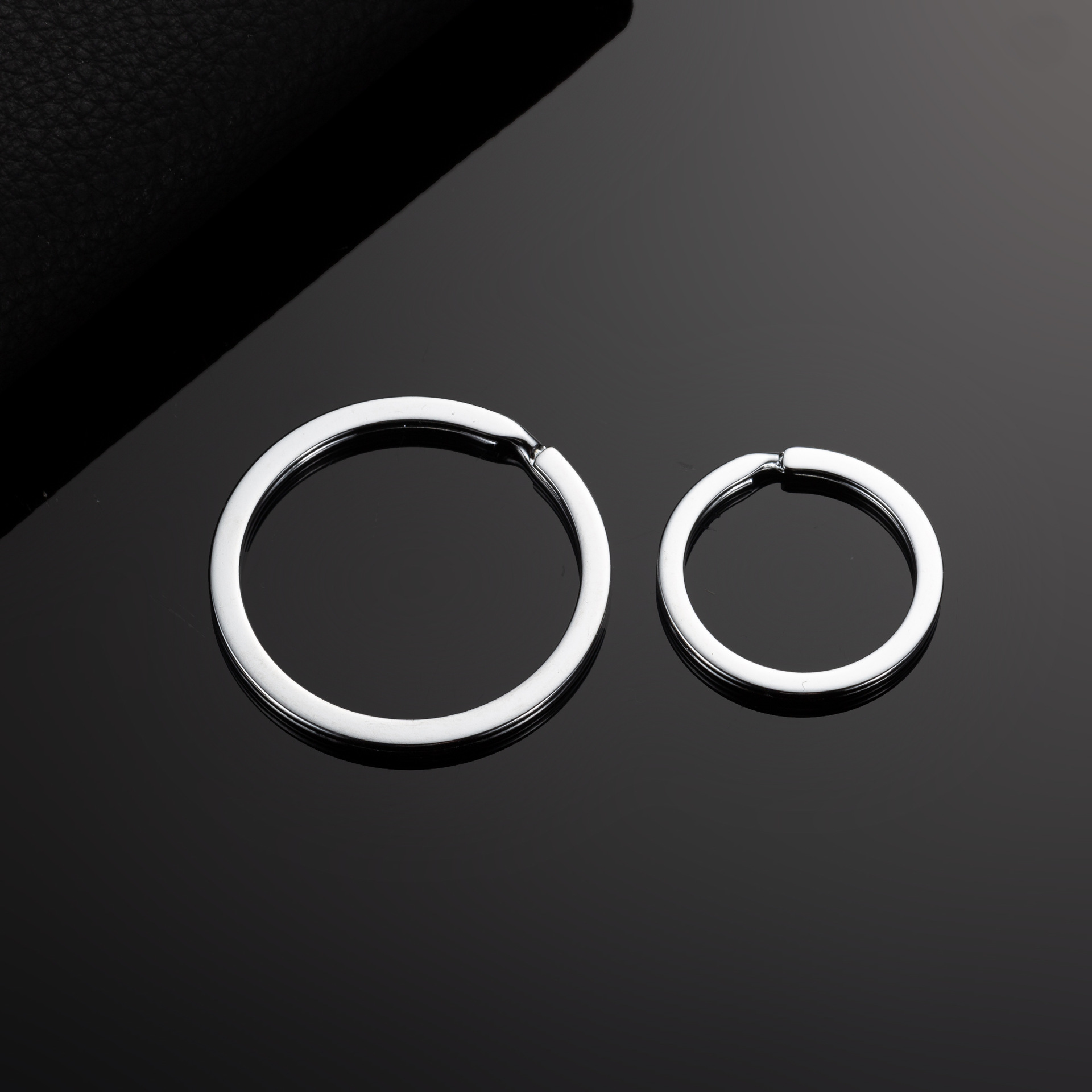 淳美钥匙圈8298碳钢电镀不锈钢直径35mm毫米钥匙环diy铁圈锁匙环