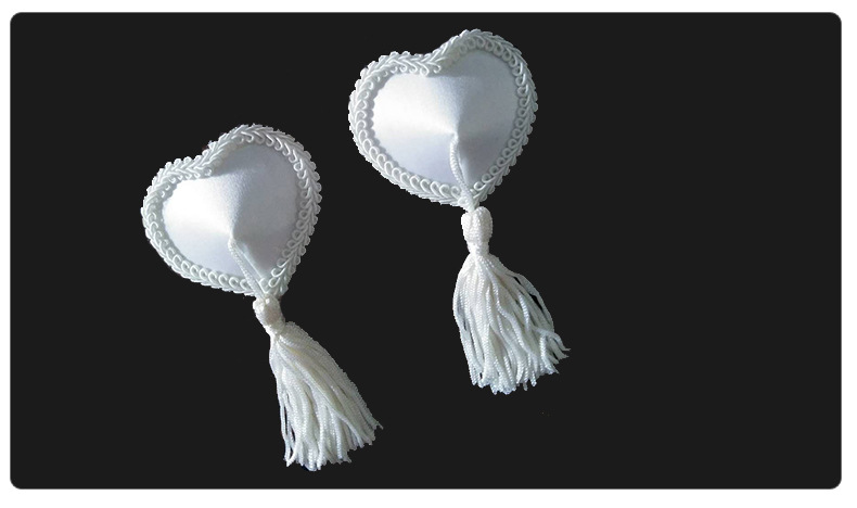 流苏吊须胸贴 性感乳贴 蜈蚣花边乳贴 花样性感调情反复使用乳贴