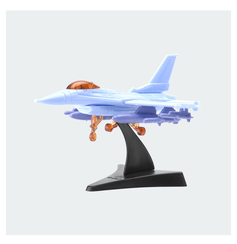 乐加 战机8件套4d拼装飞机模型 战隼猛禽阿帕奇 军事航模组装玩具