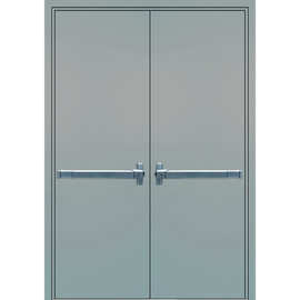 厂家定制国标乙级过道逃生门 双开钢质防火门