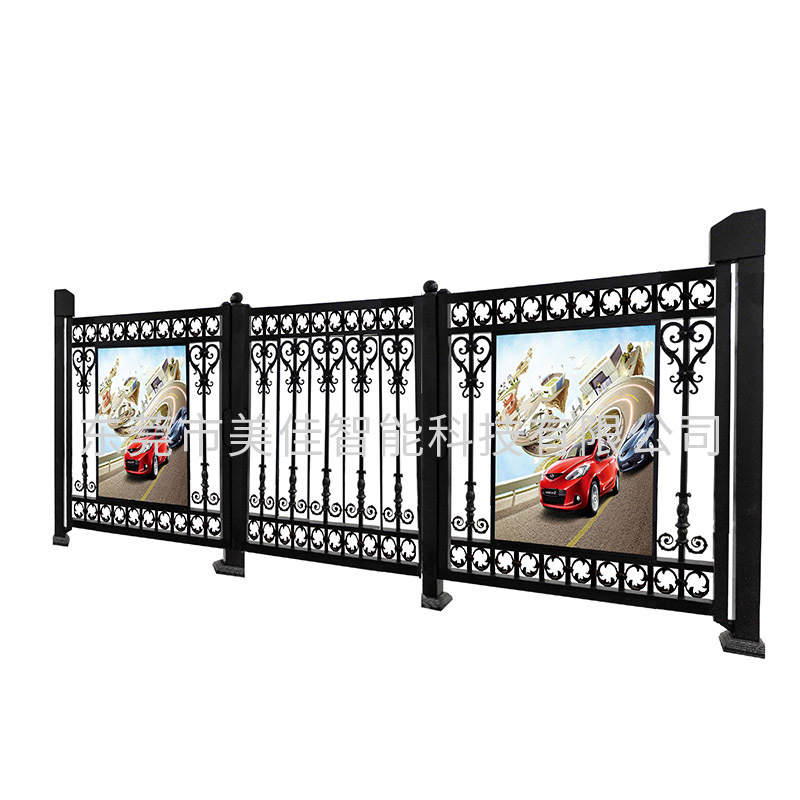 电动伸缩护栏智能门无刷直流电机性能稳定耐用室外出入口门