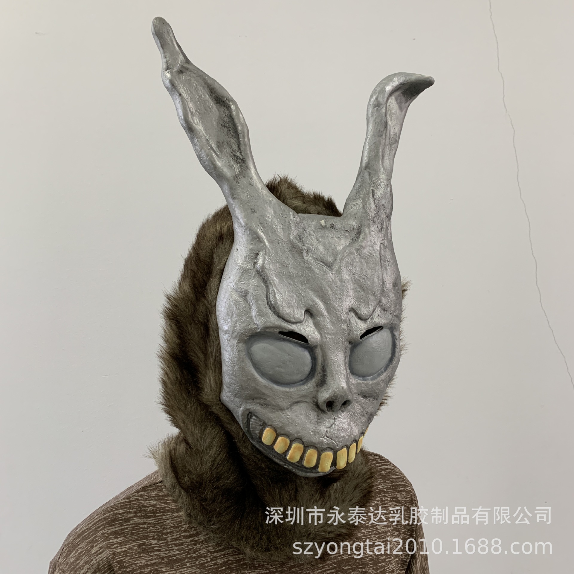 邪恶兔子弗兰克 愤怒鬼兔乳胶面具 死亡幻觉恐怖电影cos动物头套