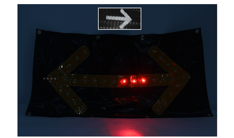 mnsd led箭头导向牌灯 道路导向牌箭头灯 汽车诱导标示灯磁吸车载