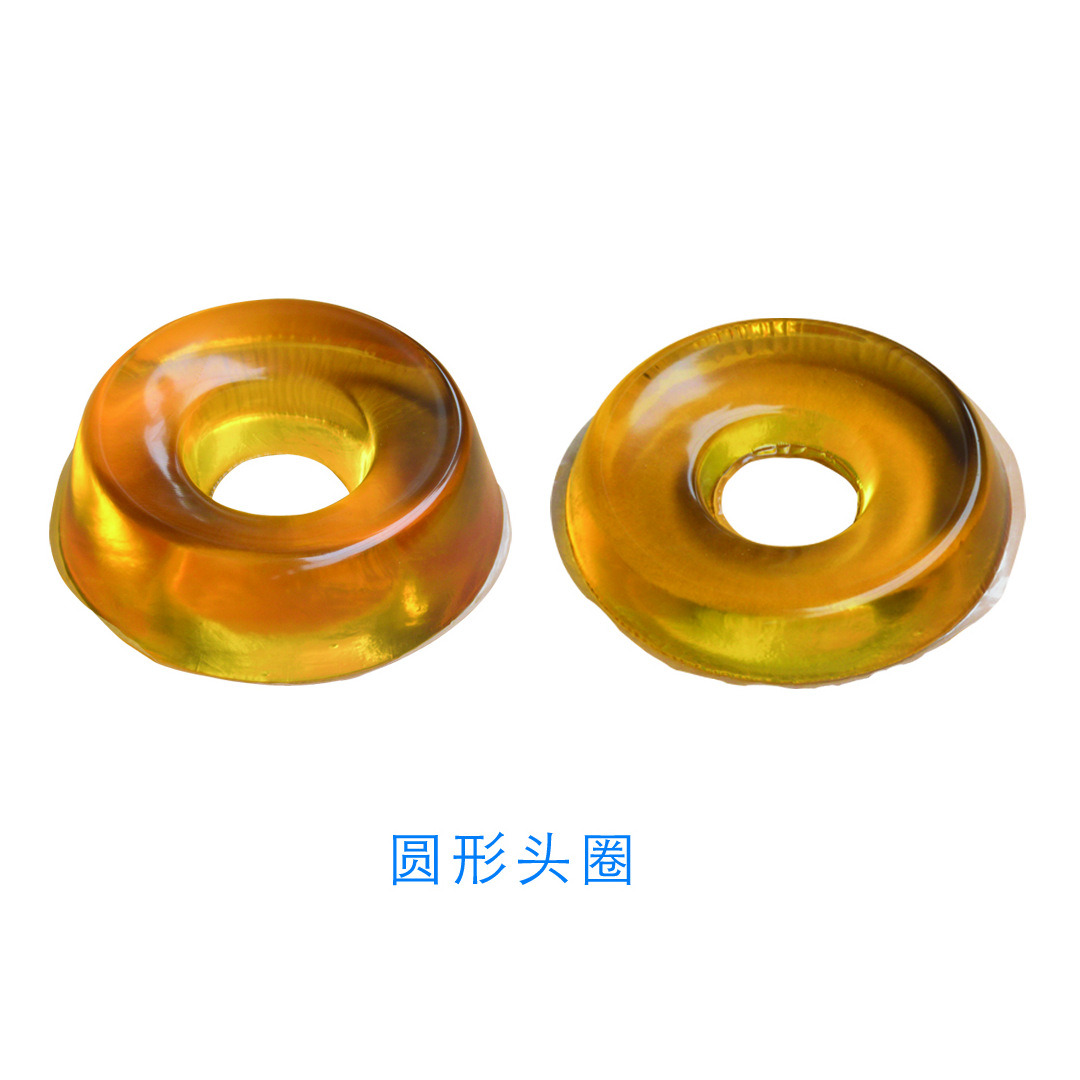医用凝胶垫圆形头圈 无底黄色凝胶硅胶垫手术体位垫