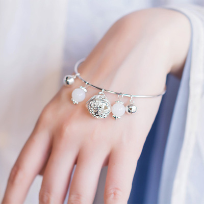 闺蜜礼物_复古宫铃手镯宫廷铃铛镯子中国风手环学生送