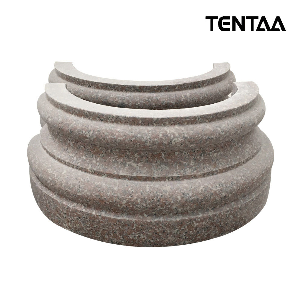 生产加工花岗岩石材全套空心双拼罗马石柱皮圆柱脚雕花柱帽