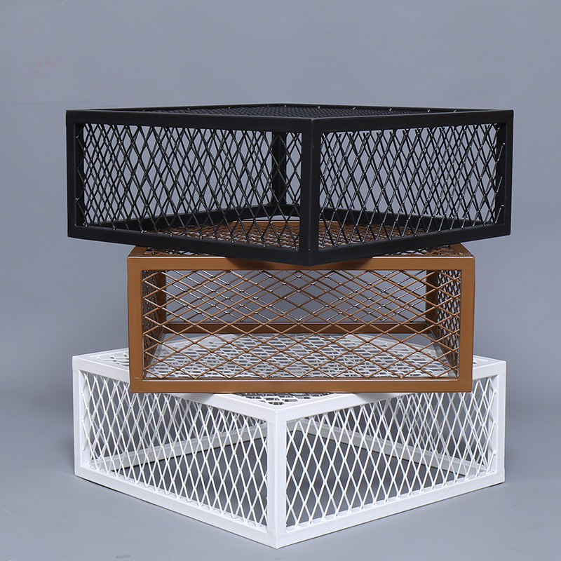 服装店方形模特站台模特地台橱窗模特展示台黑白烤漆模特展台底座