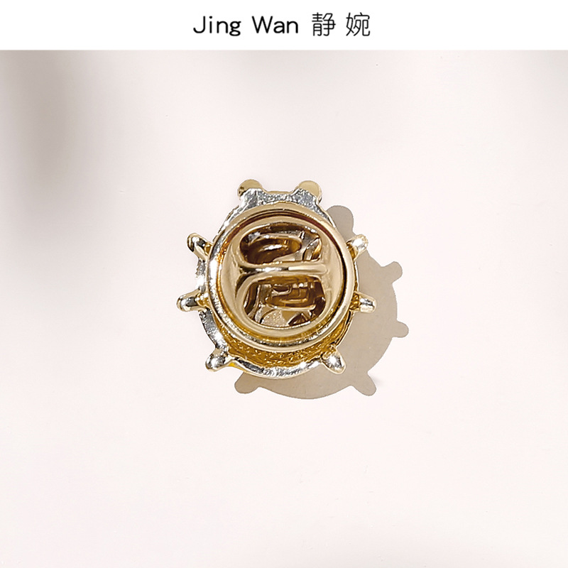 创意金属滴油可爱昆虫儿童小胸针动物瓢虫帽子围巾胸花别针刺马针