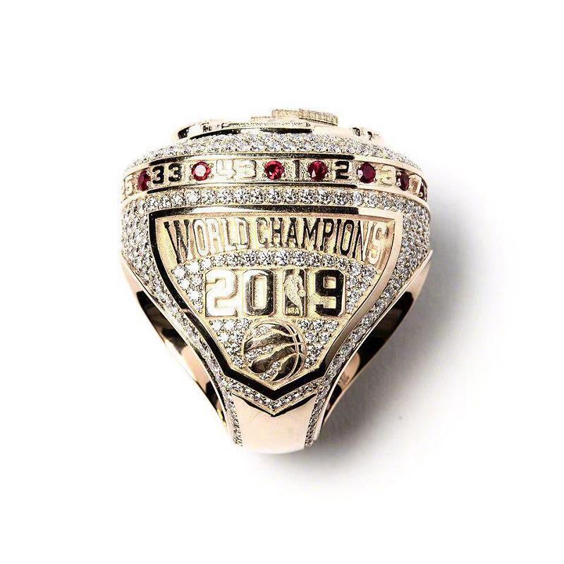 nba2019年猛龙总冠军戒指 欧美跨境球迷礼物热销指环