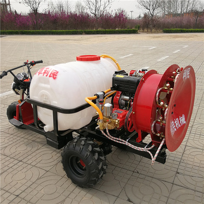 新型多功能三轮车式打药机 省时省力大面积快速打药机 乘坐喷雾机