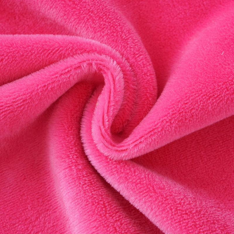 厂家现货批发素色法拉绒面料 秋冬季法莱绒睡衣浴袍布料定制