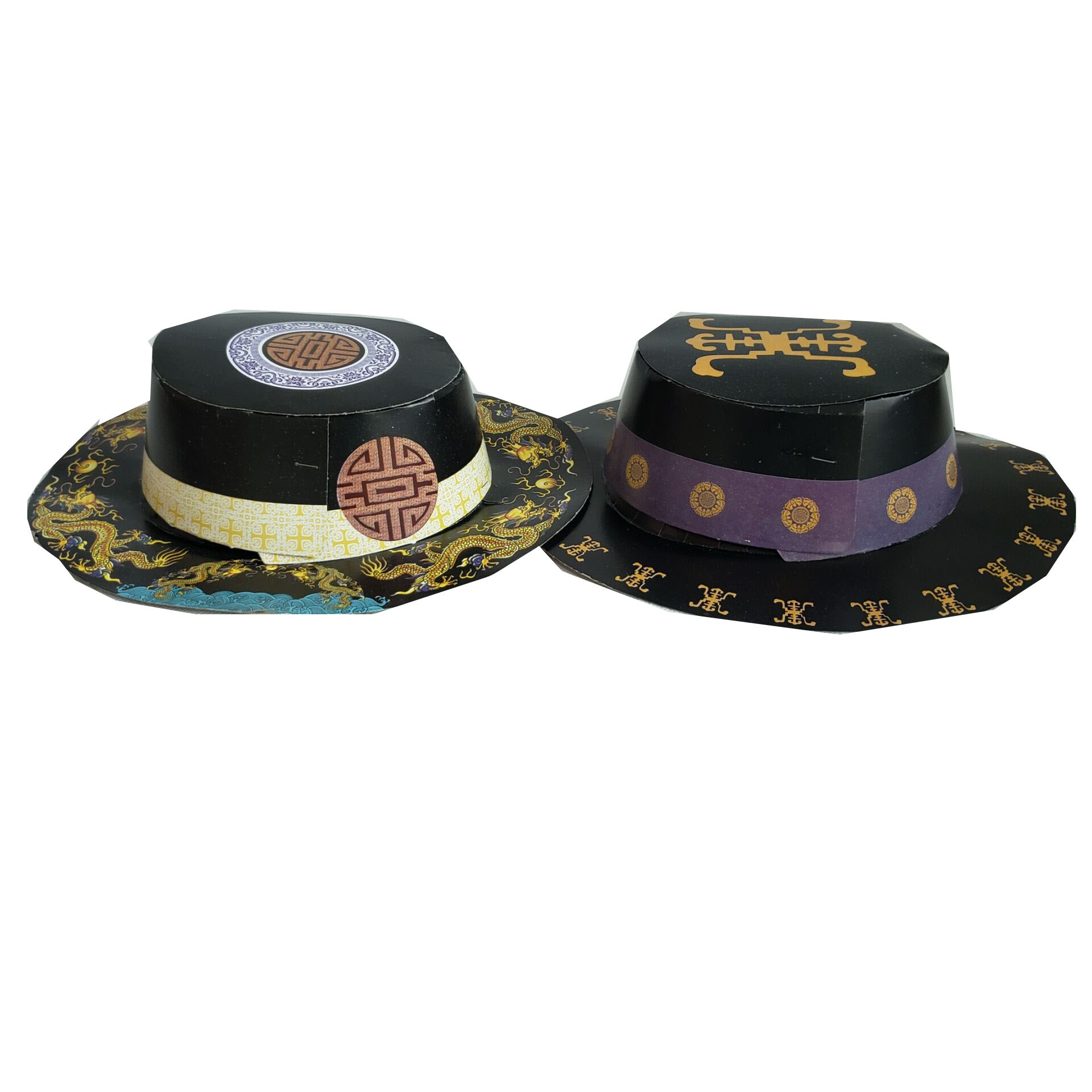 批发零售纸扎帽子男士女士纸帽子成品立体发货五七上坟祭祖烧纸