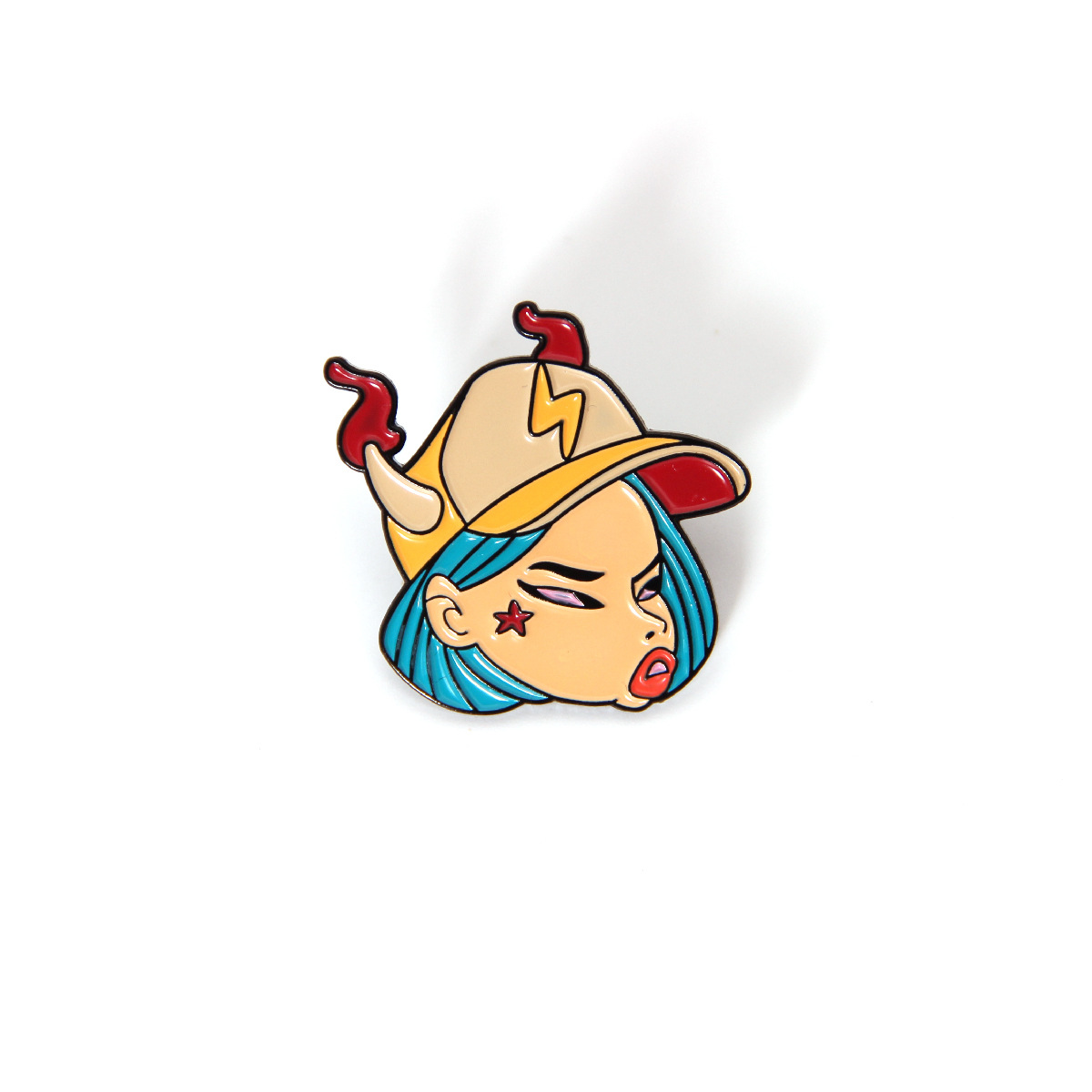 欧美影视周边闪电卡通头像徽章小丑胸针背包别针厂家直销wish