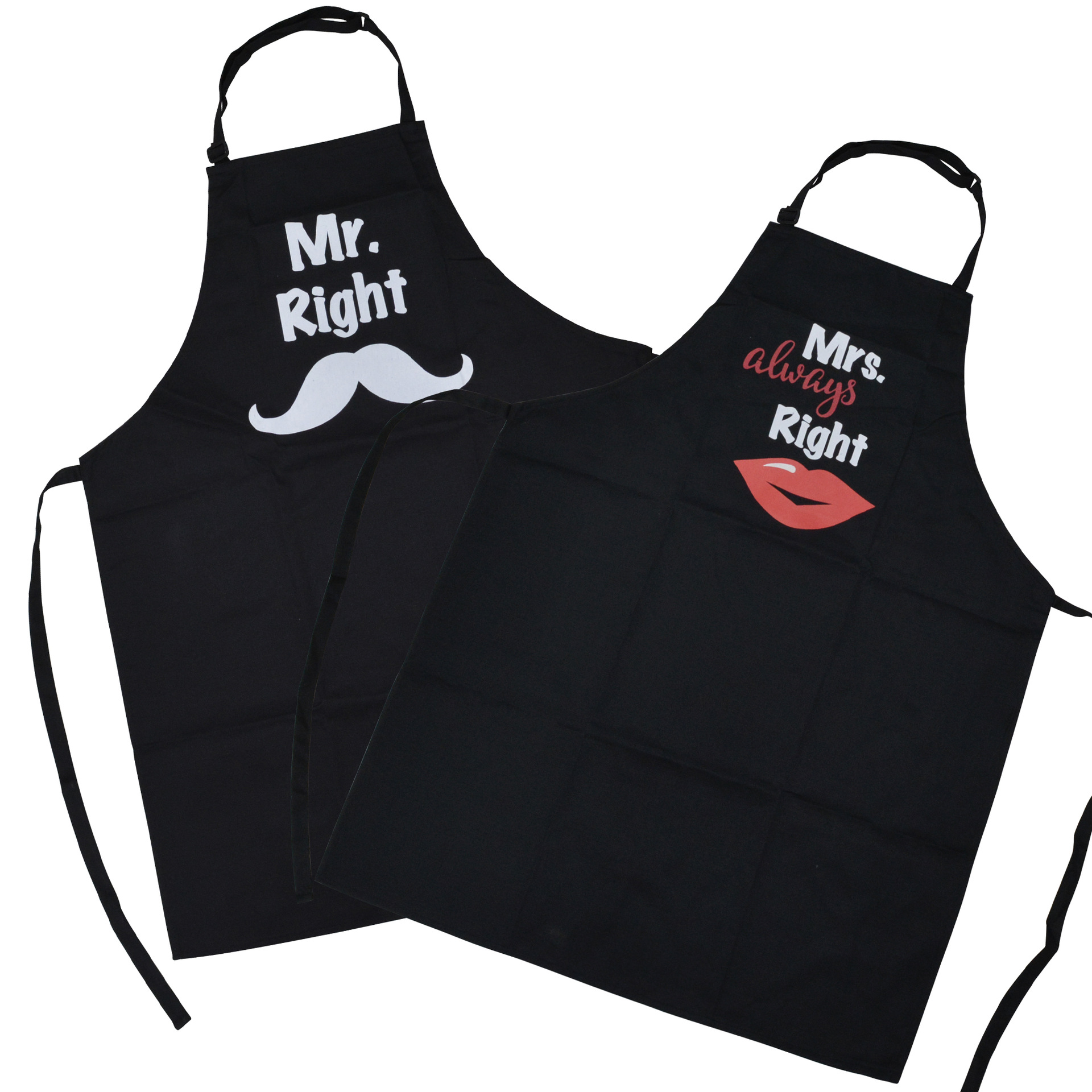 围裙定制防水厨房挂脖围裙可刺绣印刷logo外贸围裙跨境热销亚马逊