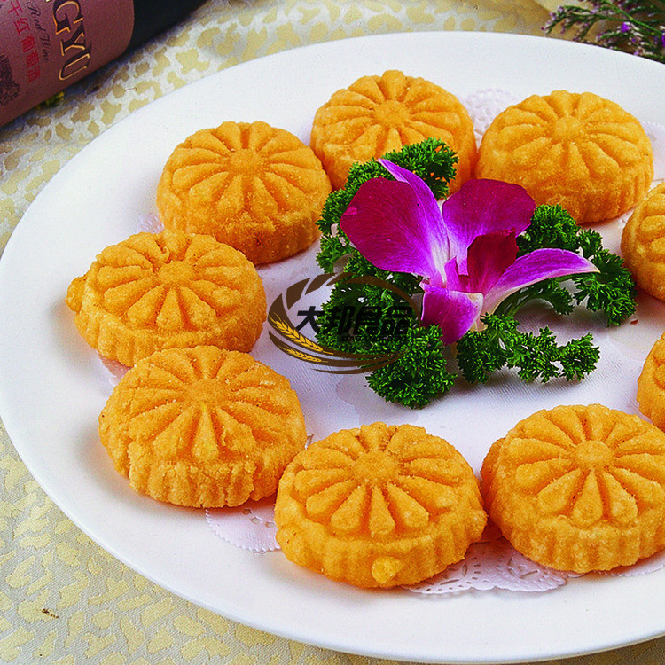 阿诺雪花南瓜饼 油炸小吃点心 糕点美食下午茶奶茶店300g/袋12个