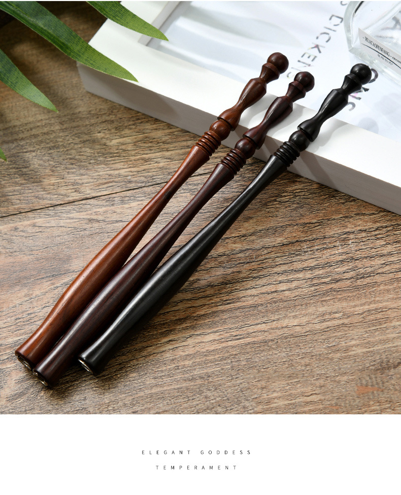 圆头直杆蘸水笔美术绘画钢笔定制木杆原创斜杆蘸水勾线书法钢笔