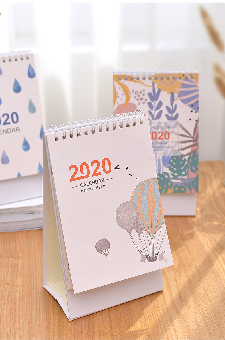 台历2020年记事本日月历定制计划本设计印刷企业广告专版定做烫金